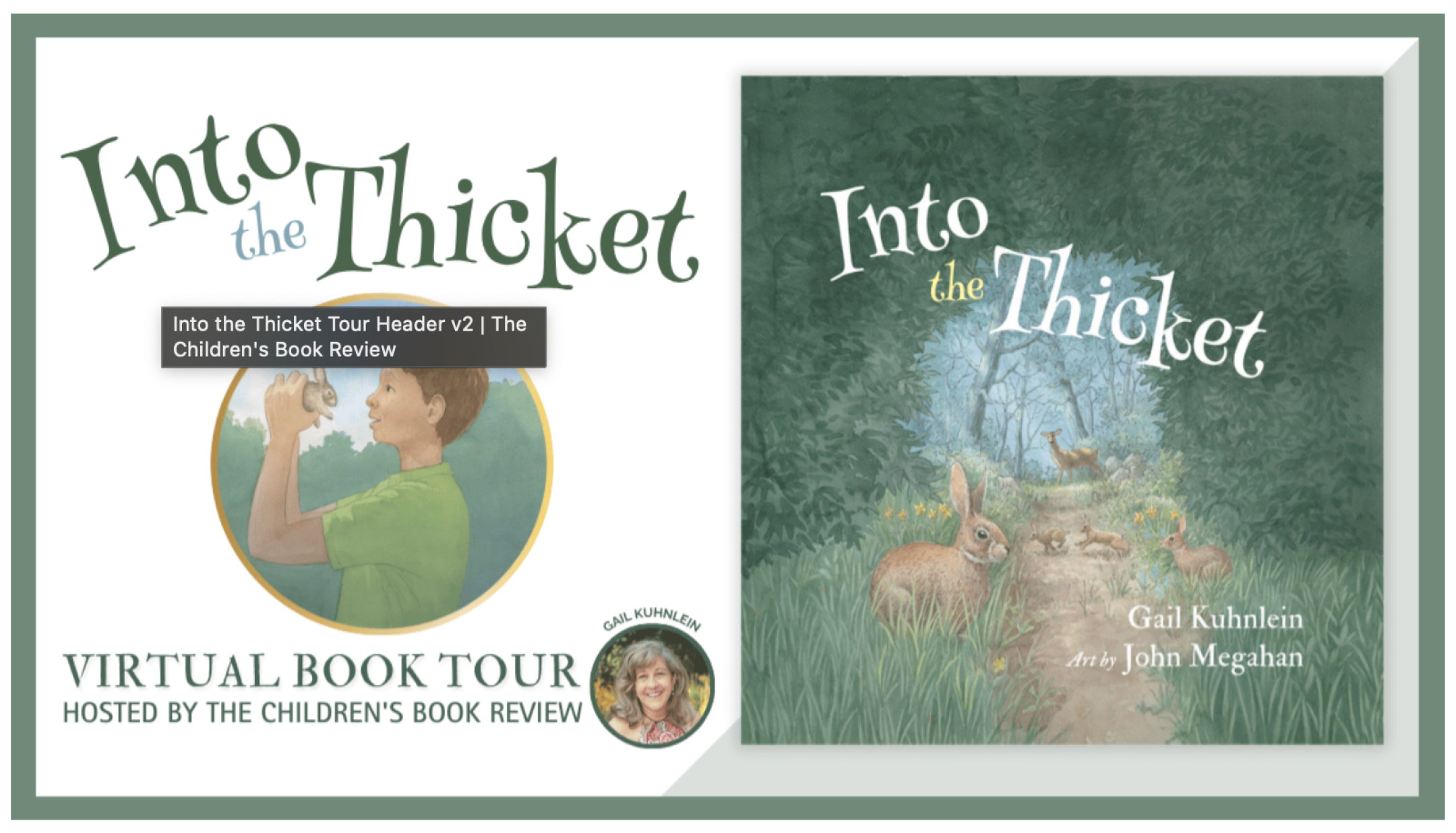 Into the Thicket Virtual Book Tour logo
