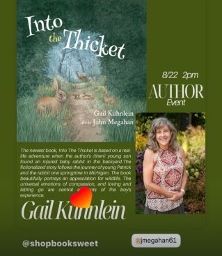 Booksweet post about author event with Gail Kuhnlein for Into the Thicket